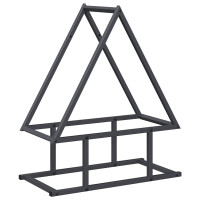 Produktbild för Vedställ antracit 50x25x60 cm kallvalsat stål
