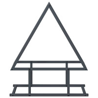 Produktbild för Vedställ antracit 50x25x60 cm kallvalsat stål