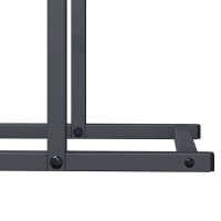 Produktbild för Vedställ antracit 50x25x60 cm kallvalsat stål