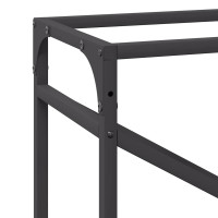 Produktbild för Vedställ svart 60x25x100 cm kallvalsat stål