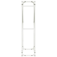 Produktbild för Vedställ vit 60x25x100 cm kallvalsat stål