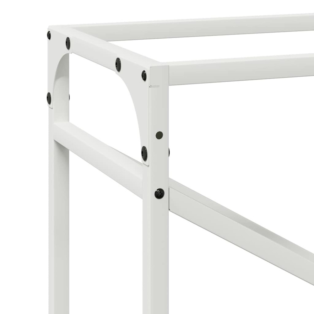 Produktbild för Vedställ vit 60x25x100 cm kallvalsat stål