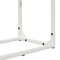 Produktbild för Vedställ vit 60x25x100 cm kallvalsat stål