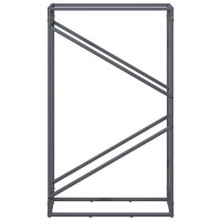 Produktbild för Vedställ antracit 60x25x100 cm kallvalsat stål