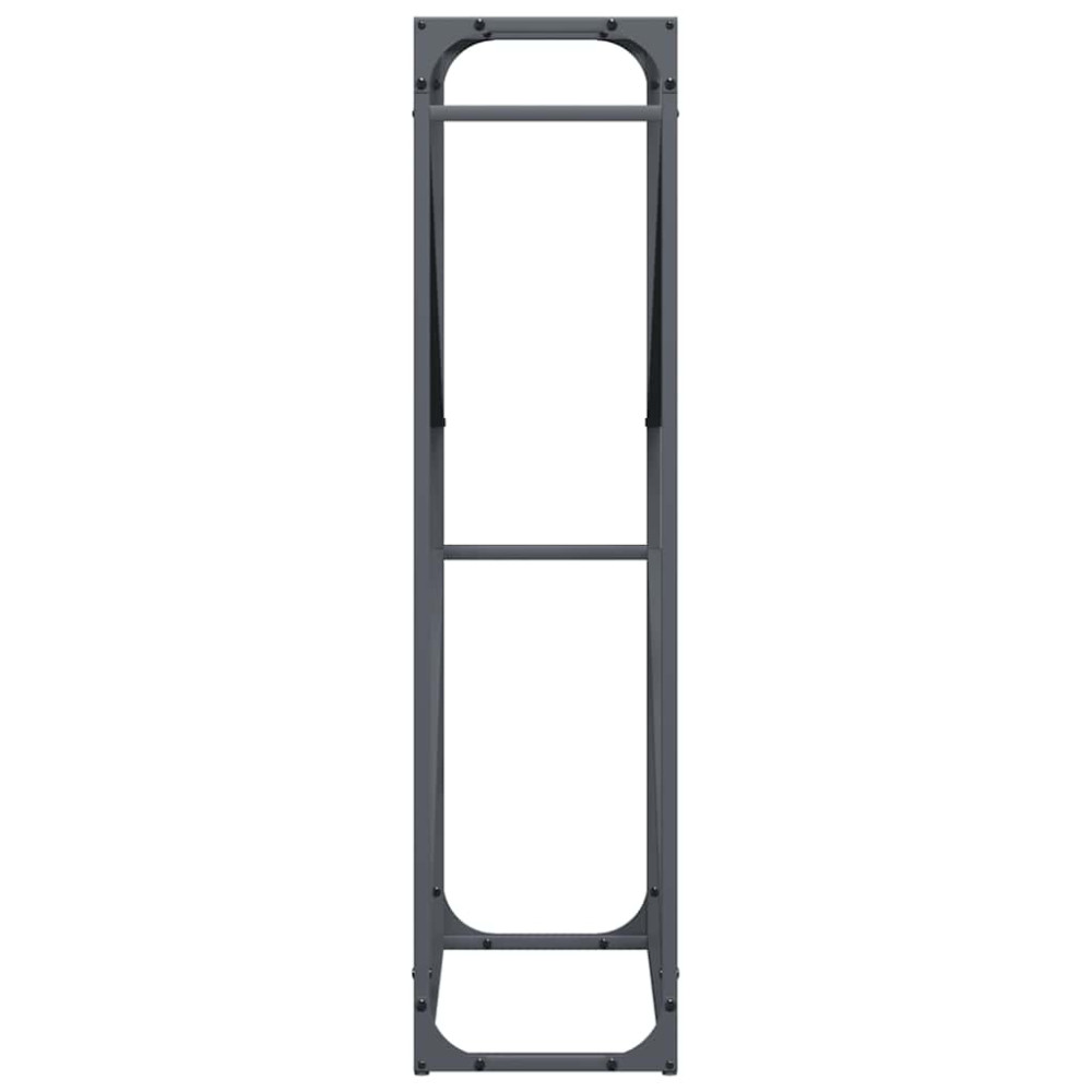 Produktbild för Vedställ antracit 60x25x100 cm kallvalsat stål