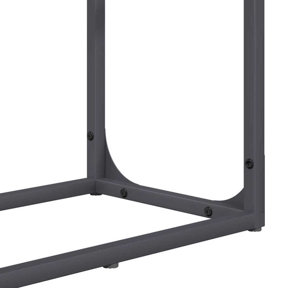 Produktbild för Vedställ antracit 60x25x100 cm kallvalsat stål
