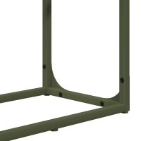 Produktbild för Vedställ olivgrön 60x25x100 cm kallvalsat stål