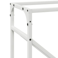 Produktbild för Vedställ vit 40x25x100 cm kallvalsat stål