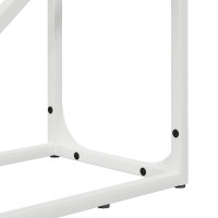 Produktbild för Vedställ vit 40x25x100 cm kallvalsat stål