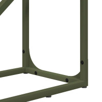 Produktbild för Vedställ olivgrön 40x25x100 cm kallvalsat stål