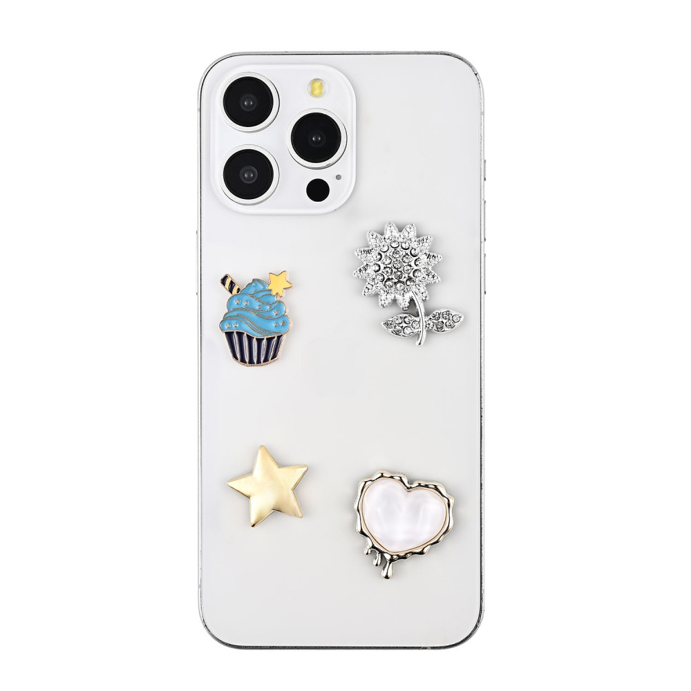 Produktbild för Pimp your Phone Set.3 Metal and Plastic Charms 4pcs