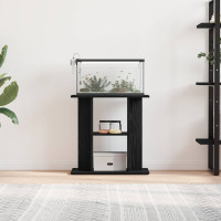 Produktbild för Akvariestativ svart ek 60x30x60 cm konstruerat trä