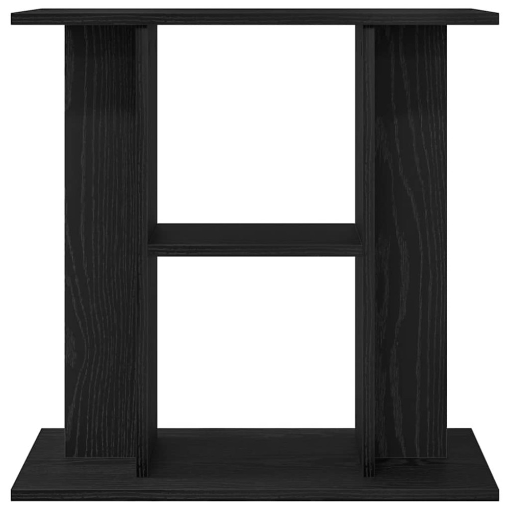 Produktbild för Akvariestativ svart ek 60x30x60 cm konstruerat trä