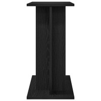 Produktbild för Akvariestativ svart ek 60x30x60 cm konstruerat trä