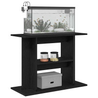 Produktbild för Akvarieställ svart ek 80x35x60 cm konstruerat trä