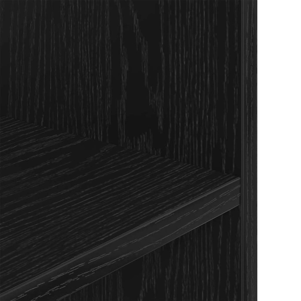 Produktbild för Akvarieställ svart ek 80x35x60 cm konstruerat trä