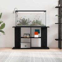 Produktbild för Akvariestativ svart ek 100x40x60 cm konstruerat trä