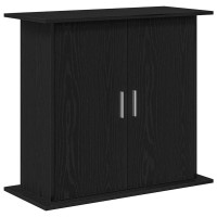 Produktbild för Akvariestativ svart ek 81x36x73 cm konstruerat trä