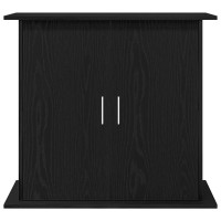 Produktbild för Akvariestativ svart ek 81x36x73 cm konstruerat trä