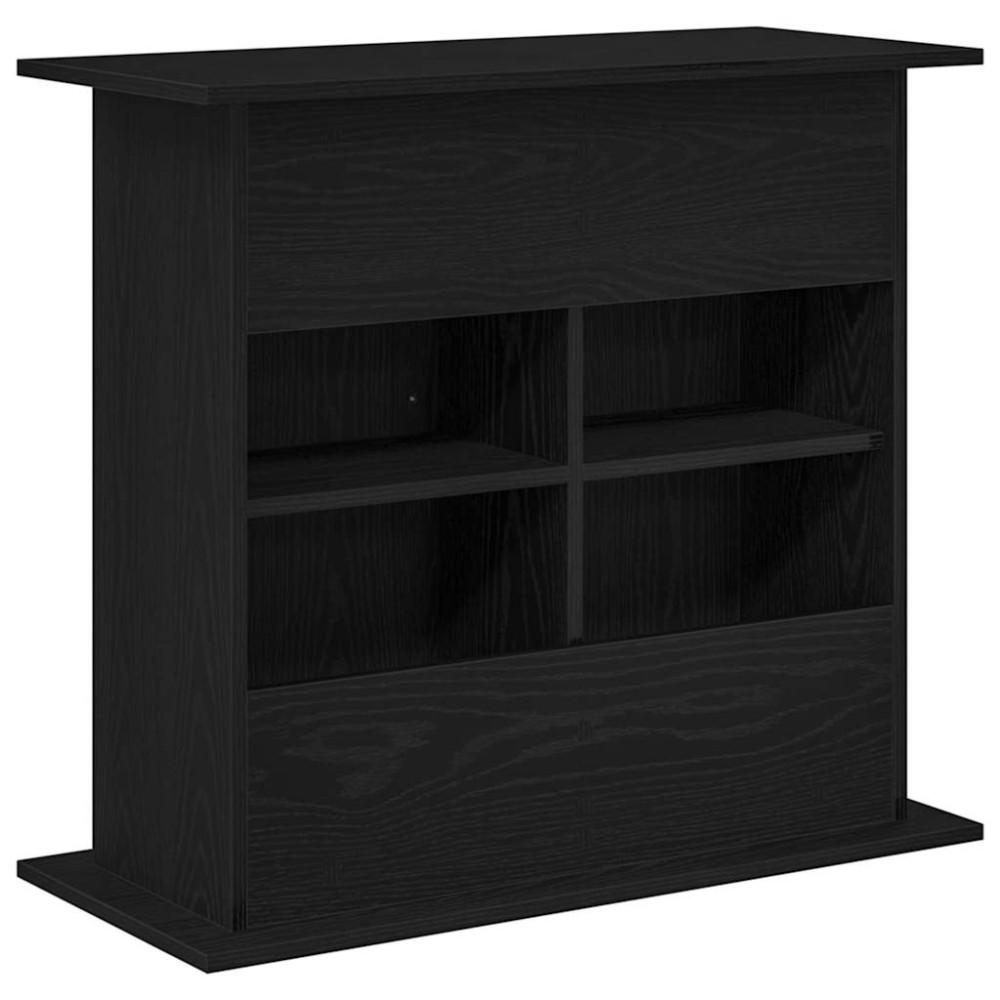 Produktbild för Akvariestativ svart ek 81x36x73 cm konstruerat trä