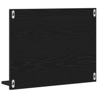 Produktbild för Badrumsspegel svart ek 60x10,5x45 cm konstruerat trä