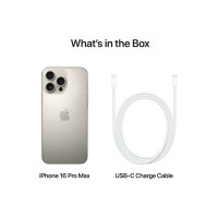 Produktbild för Apple iPhone 16 Pro Max - naturligt titan - 5G smartphone - 1 TB - GSM