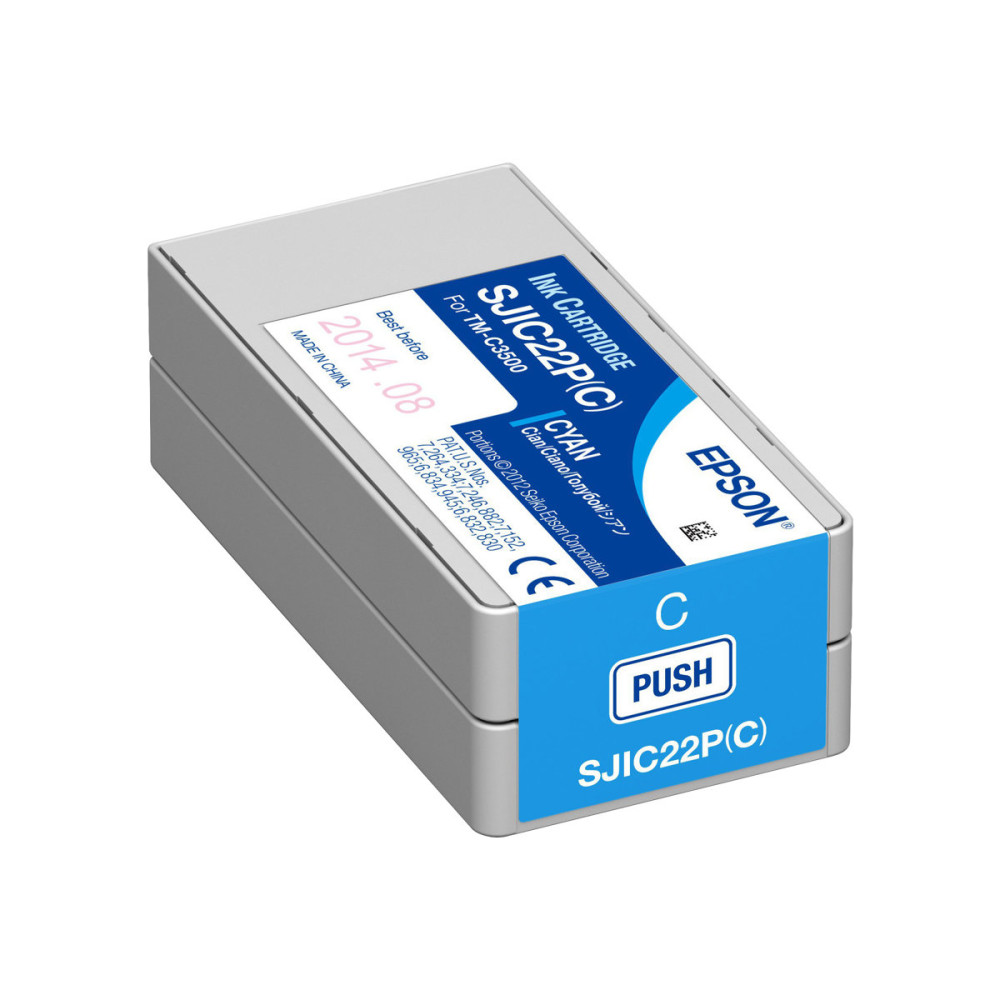 Produktbild för Epson SJIC22P(C) - cyan - original - bläckpatron