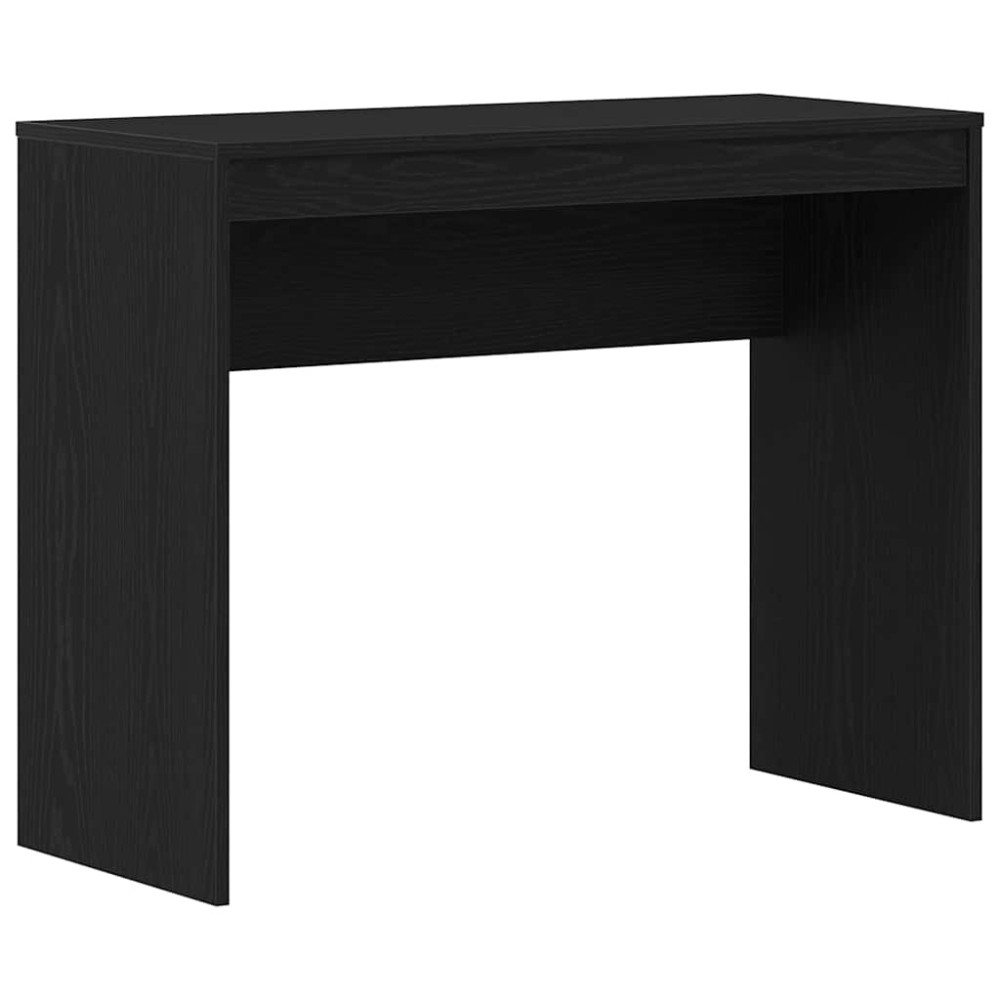Produktbild för Skrivbord svart ek 90x40x72 cm konstruerat trä