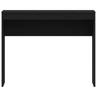 Produktbild för Skrivbord svart ek 90x40x72 cm konstruerat trä