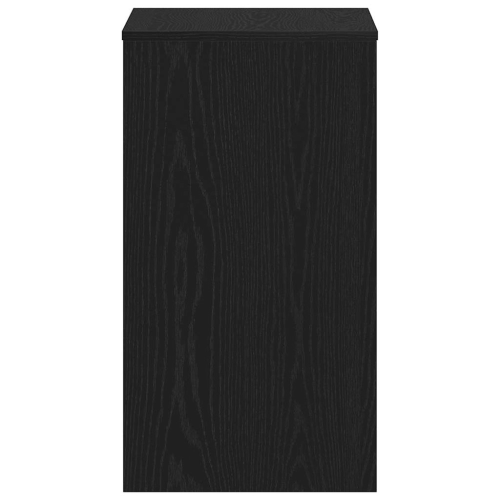 Produktbild för Skrivbord svart ek 90x40x72 cm konstruerat trä