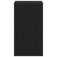 Produktbild för Skrivbord svart ek 90x40x72 cm konstruerat trä
