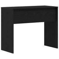Produktbild för Skrivbord svart ek 90x40x72 cm konstruerat trä