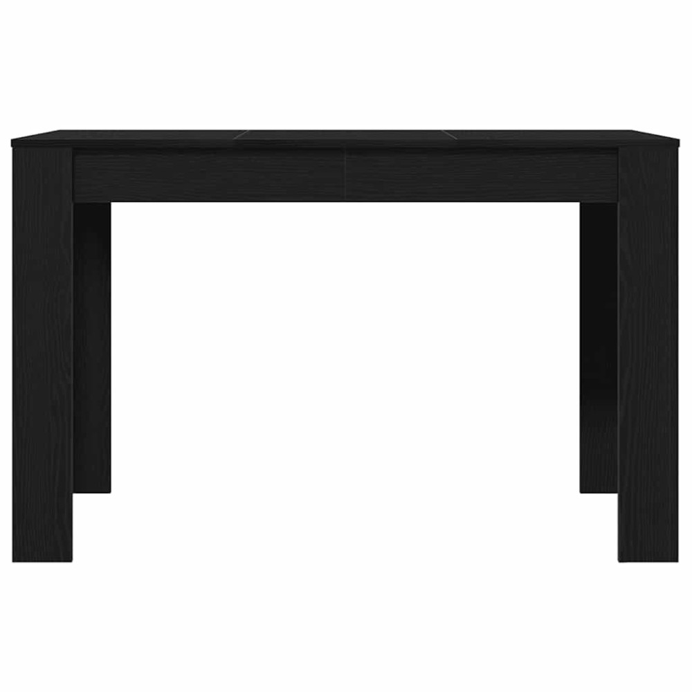 Produktbild för Matbord svart ek 120x60x76 cm konstruerat trä