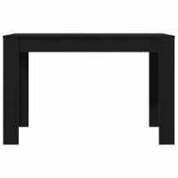 Produktbild för Matbord svart ek 120x60x76 cm konstruerat trä