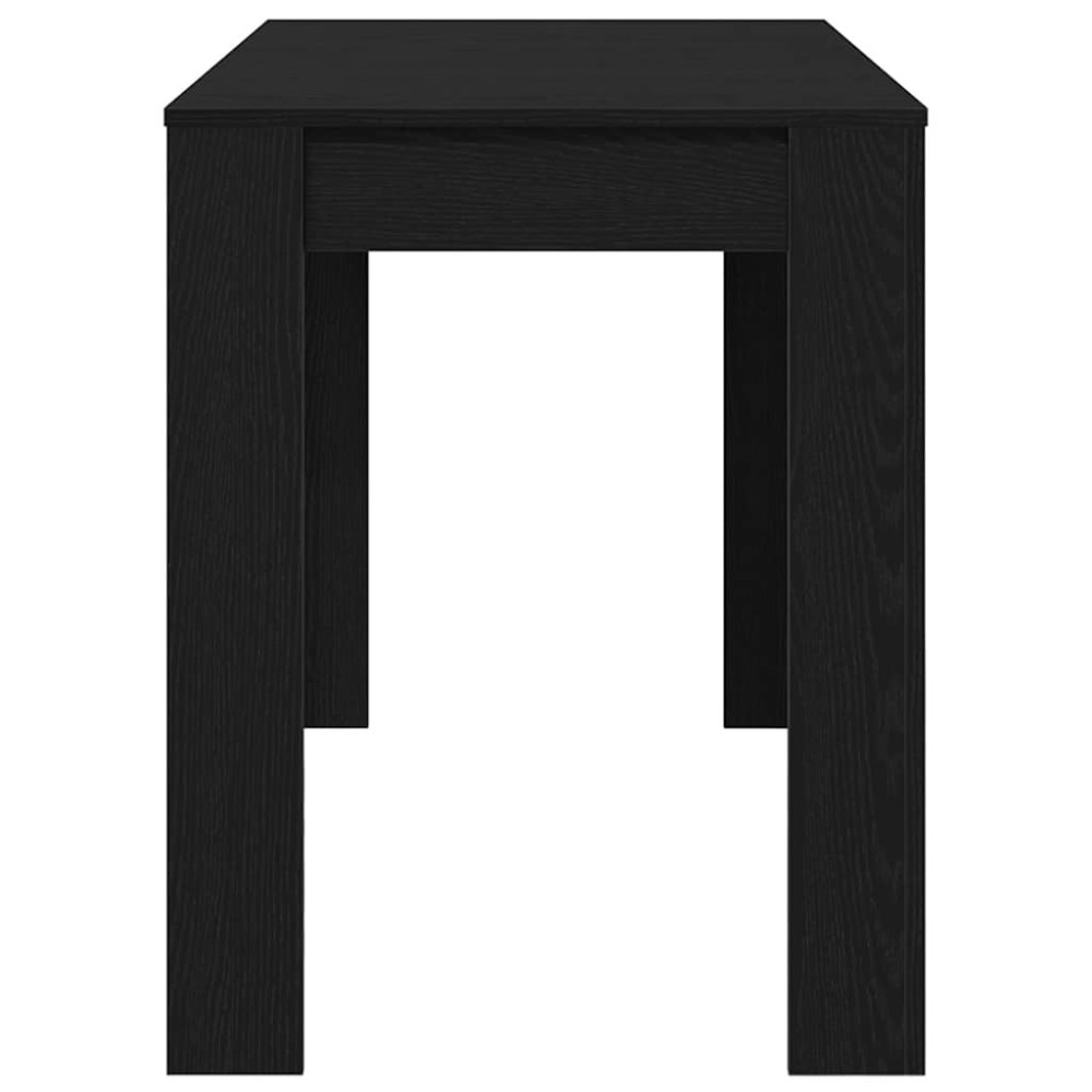 Produktbild för Matbord svart ek 120x60x76 cm konstruerat trä
