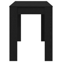 Produktbild för Matbord svart ek 120x60x76 cm konstruerat trä