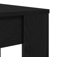 Produktbild för Matbord svart ek 120x60x76 cm konstruerat trä