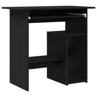 Produktbild för Skrivbord svart ek 80x45x74 cm konstruerat trä