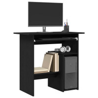 Produktbild för Skrivbord svart ek 80x45x74 cm konstruerat trä