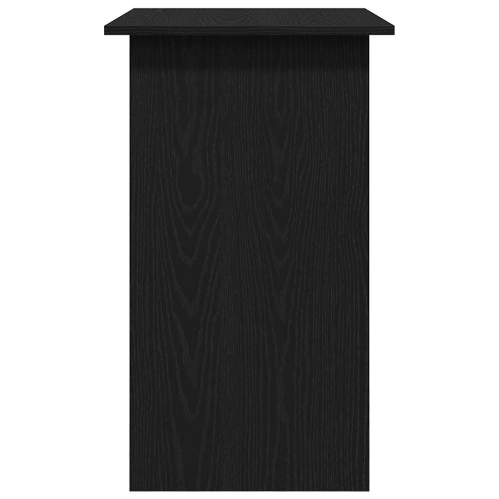 Produktbild för Skrivbord svart ek 80x45x74 cm konstruerat trä