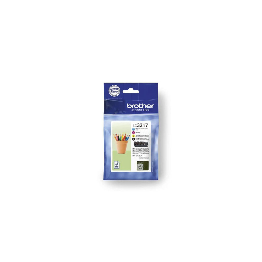Produktbild för Bläckpatron BROTHER LC3217 4/FP