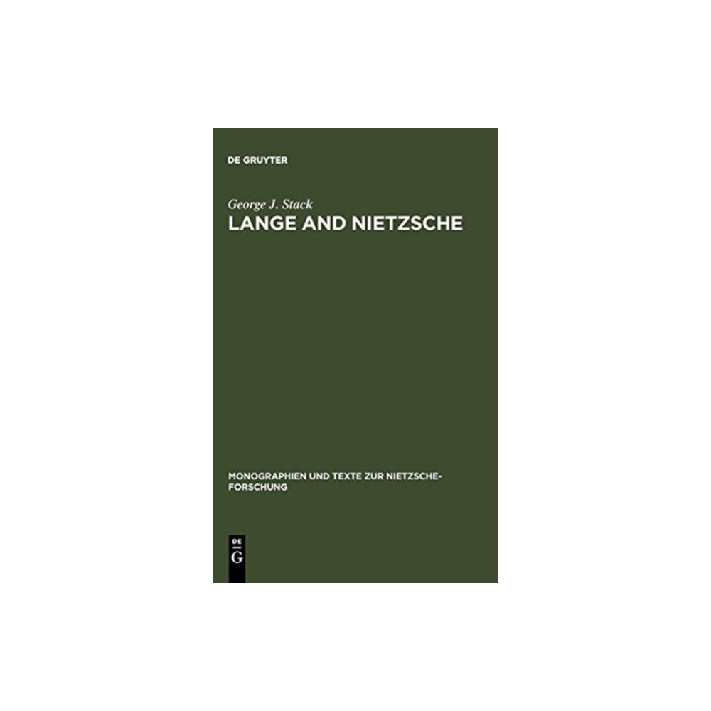 Produktbild för Lange and Nietzsche (inbunden, eng)