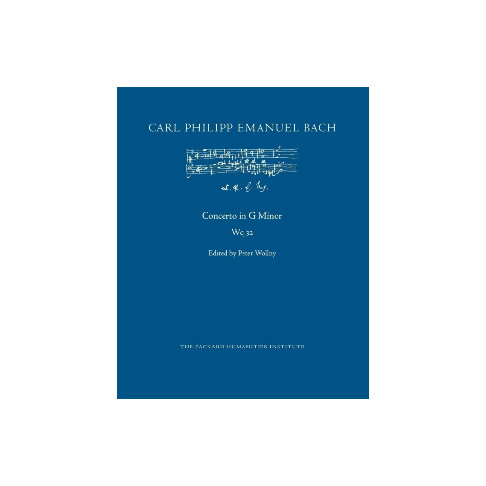 Produktbild för Concerto in G Minor, Wq 32 (häftad, eng)