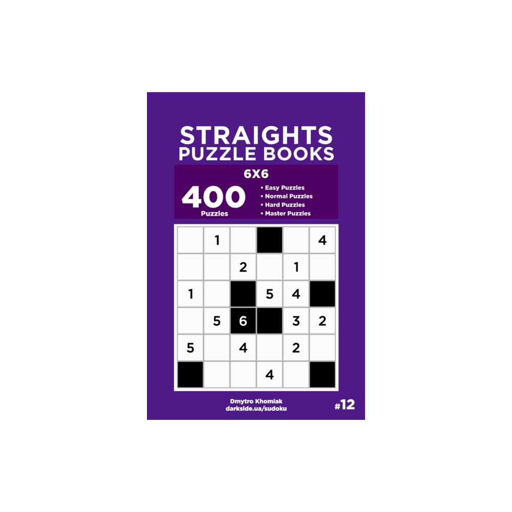 Produktbild för Straights Puzzle Books - 400 Easy to Master Puzzles 6x6 (Volume 12) (häftad, eng)