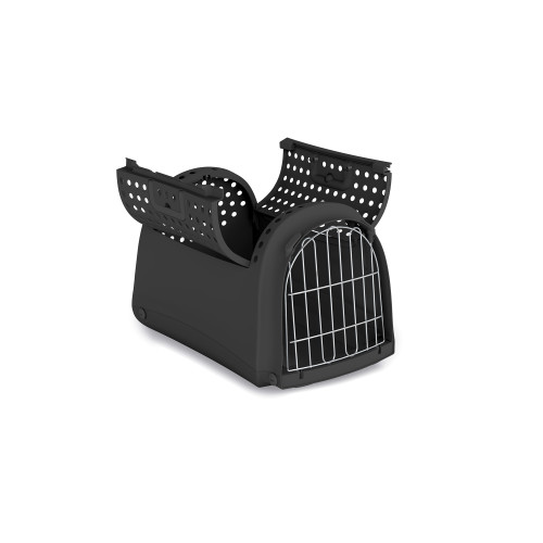 Imac Transportbur Linus Open 2:nd Life Svart 50x32x34,5 cm