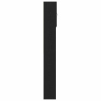 Produktbild för Tvättmaskinsskåp svart ek 64x24x190 cm konstruerat trä