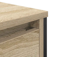 Produktbild för Tvättställsskåp med lådor sonoma-ek 90x34,5x60 cm