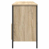 Produktbild för Tvättställsskåp med lådor sonoma-ek 90x34,5x60 cm