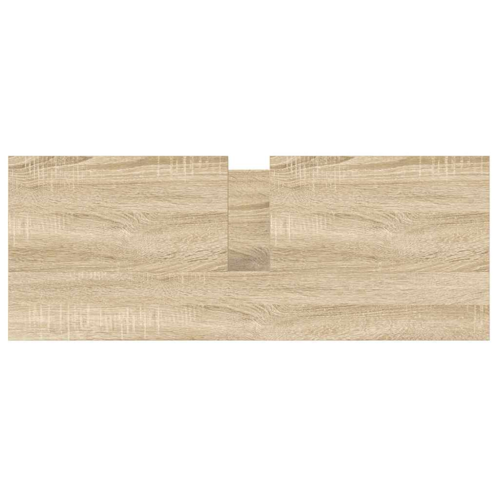 Produktbild för Tvättställsskåp med lådor sonoma-ek 90x34,5x60 cm