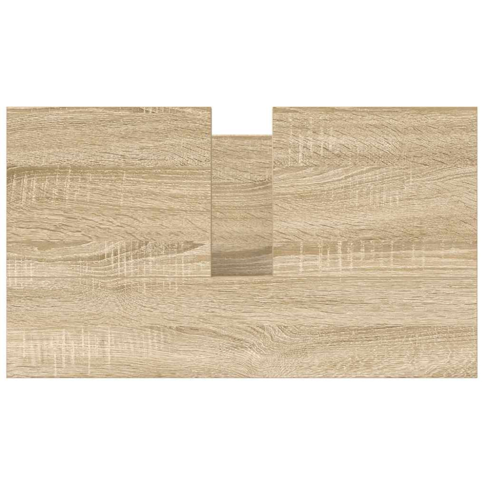 Produktbild för Tvättställsskåp med lådor sonoma-ek 60x34,5x60 cm